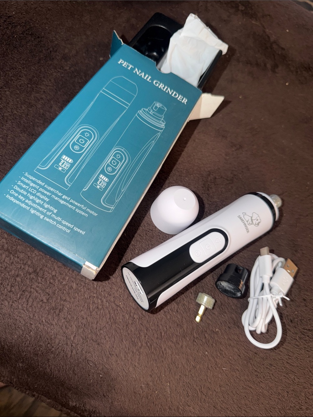 NWOT Pet Nail Grinder by Smehnser (rechargeable!)
